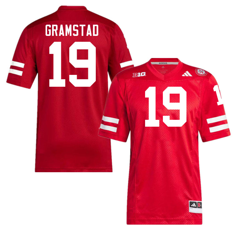 Men #19 Jalyn Gramstad Nebraska Cornhuskers College Football Jerseys Stitched Sale-Scarlet